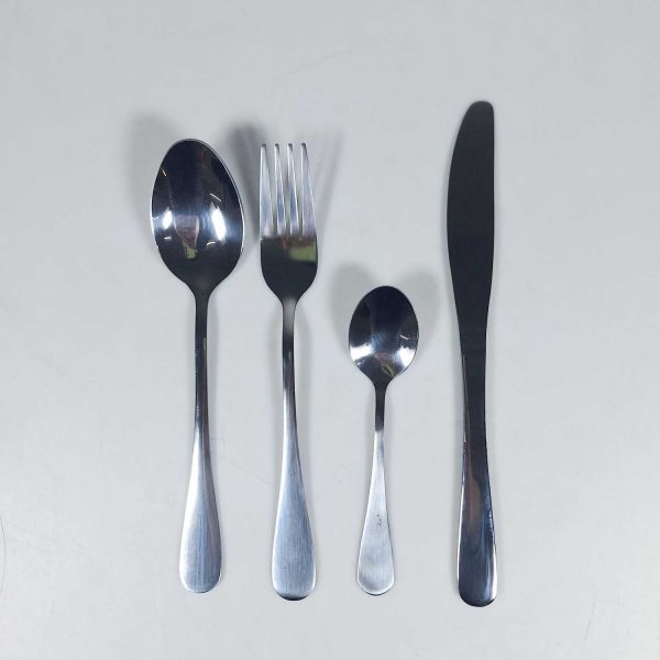 TaffHOME Set Alat Makan Perlengkapan Sendok Garpu Pisau Cutlery 24 PCS - UT421