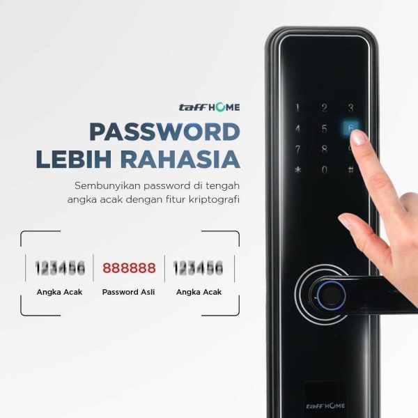 taffhome-smart-door-lock-fingerprint-password-card-rfid-alarm-xr24 (3) TaffHOME Smart Door Lock Password Fingerprint Card - XR24