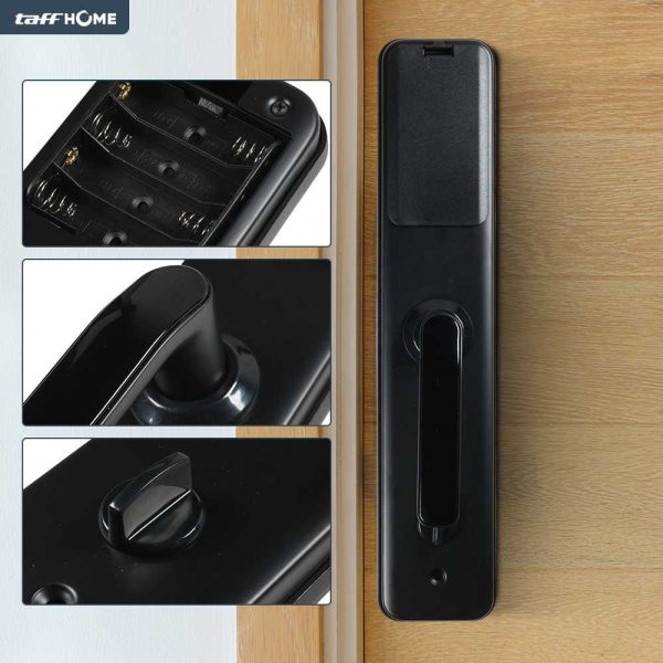 taffhome-smart-door-lock-fingerprint-password-card-rfid-alarm-xr24 (6) TaffHOME Smart Door Lock Password Fingerprint Card - XR24
