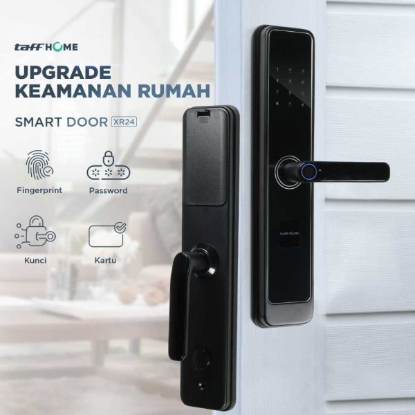 taffhome-smart-door-lock-fingerprint-password-card-rfid-alarm-xr24 TaffHOME Smart Door Lock Password Fingerprint Card - XR24