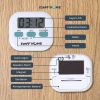 TaffHOME Timer Masak Dapur Magnetic Stopwatch Alarm Clock - JS-113