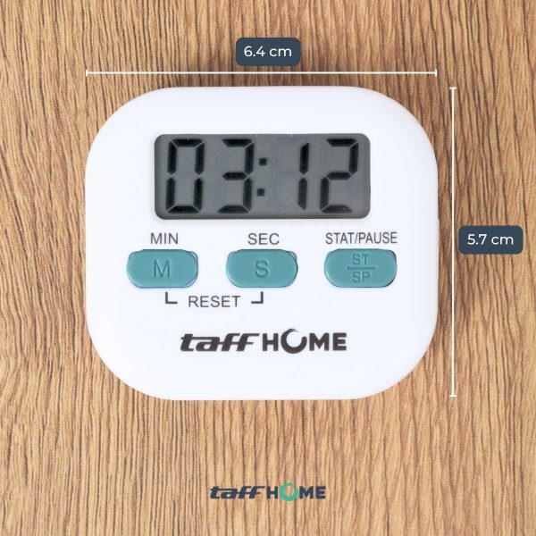 TaffHOME Timer Masak Dapur Magnetic Stopwatch Alarm Clock - JS-113