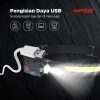 TaffLED Fire Headlamp Flashlight Sensor USB LED XPE+COB - XWF-109