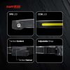 TaffLED Fire Headlamp Flashlight Sensor USB LED XPE+COB - XWF-109