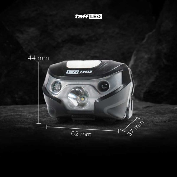 TaffLED Headlamp Flashlight Rechargeable USB + Motion Sensor - Z20T19