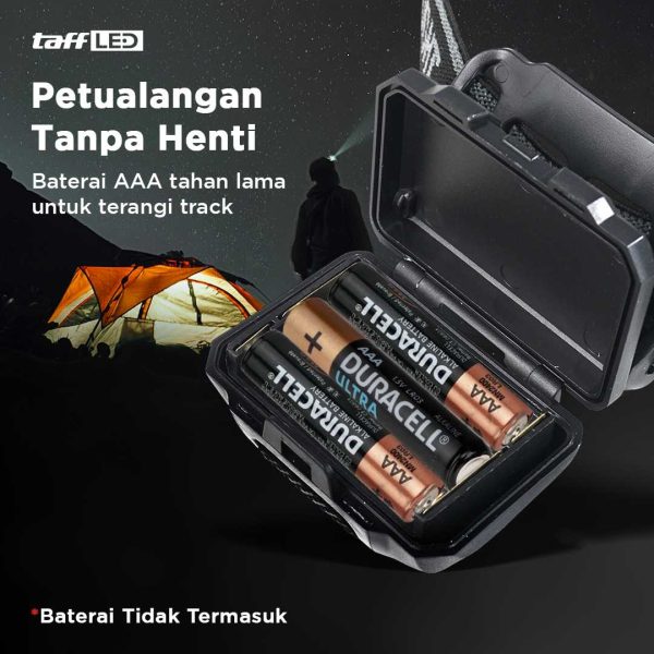 TaffLED Headlamp LED Multifunction Outdoor 3W - GD63