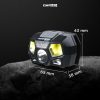 TaffLED Senter LED Kepala Headlamp Flashlight Rechargeable USB + Motion Sensor XPE+COB 10000 Lumens - BL066