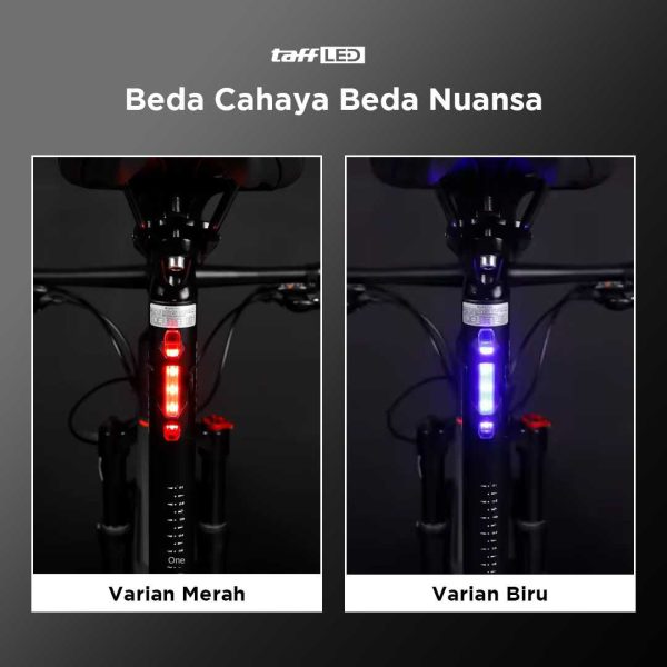 TaffLED Defensor Lampu Sepeda 5 LED Taillight Rechargeable - 410-28