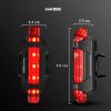 TaffLED Defensor Lampu Sepeda 5 LED Taillight Rechargeable - 410-28