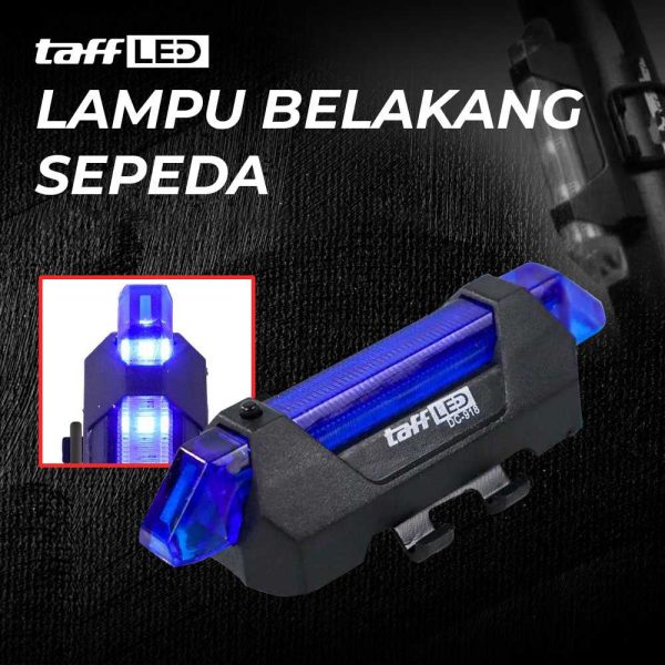 TaffLED Defensor Lampu Sepeda 5 LED Taillight Rechargeable - 410-28