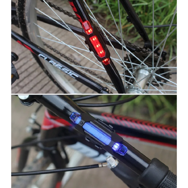 TaffLED Defensor Lampu Sepeda 5 LED Taillight Rechargeable - 410-28