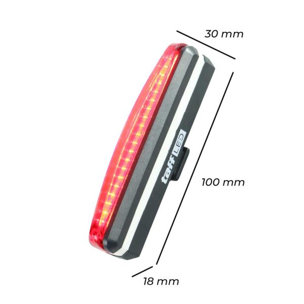 TaffLED Lampu Sepeda LED Taillight Rechargeable - RPL-2266