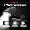 TaffLED Lampu Depan Sepeda Klakson LED CREE XPG 250 Lumens 1200 mAh - 7588