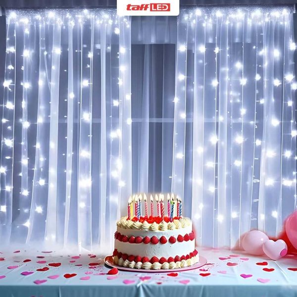 TaffLED Lampu Gorden Dekorasi Wedding Fairy Light 3x3Meter 300 LED - 300L