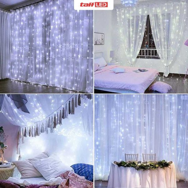 TaffLED Lampu Gorden Dekorasi Wedding Fairy Light 3x3Meter 300 LED - 300L