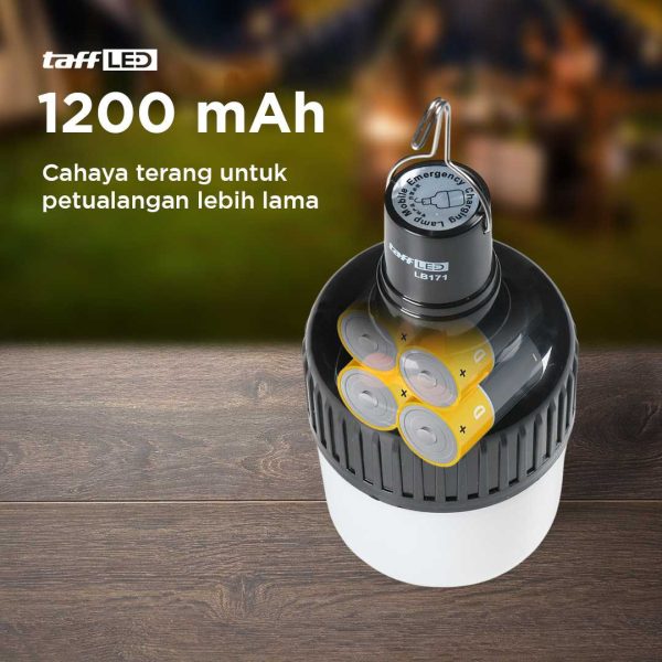 TaffLED Lampu LED Camping Waterproof Emergency Cool White 10W 1200mAh - LB171