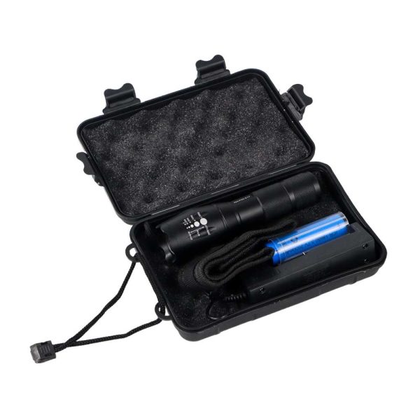 TaffLED Paket Senter LED Cree XM-P50 8000 Lumens + Baterai 18650 + Charger - E17 - Black