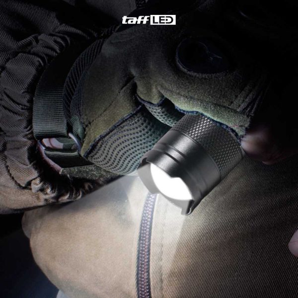 TaffLED Senter LED 2000 Lumens Waterproof + Charger + Box Pocketman P1