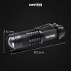 TaffLED Senter LED 2000 Lumens Waterproof + Charger + Box Pocketman P1