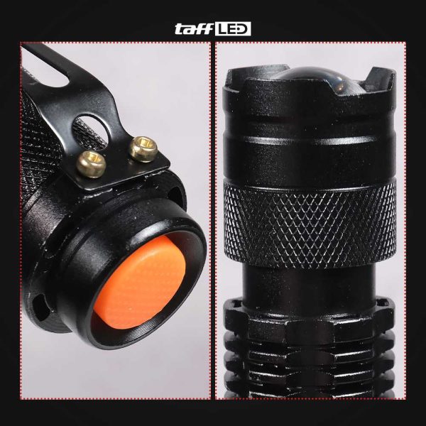 TaffLED Senter LED 2000 Lumens Waterproof + Charger + Box Pocketman P1