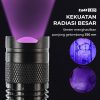 TaffLED Senter LED 395nm Ultraviolet + Baterai + Charger + Box Pocketman P1
