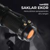 TaffLED Senter LED 395nm Ultraviolet + Baterai + Charger + Box Pocketman P1