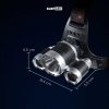 TaffLED Power Headlamp 3 LED 5000 Lumens Cree XM-L - T6 HD-LD