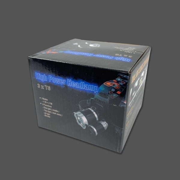 TaffLED Power Headlamp 3 LED 5000 Lumens Cree XM-L - T6 HD-LD