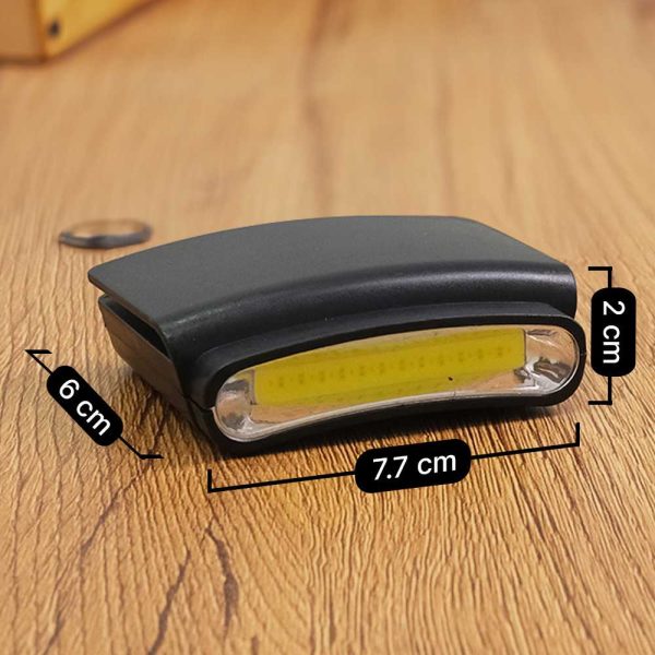 TaffLED Senter Clip-on Topi Headlamp Cap LED COB M1800