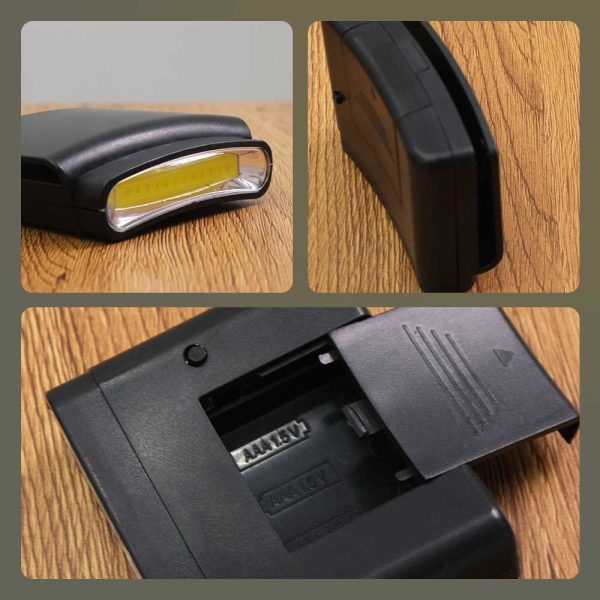 TaffLED Senter Clip-on Topi Headlamp Cap LED COB M1800