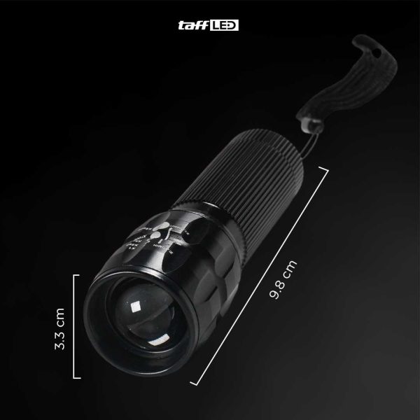 TaffLED Senter LED Flashlight Cree Q5 2000 Lumens - LF000U01