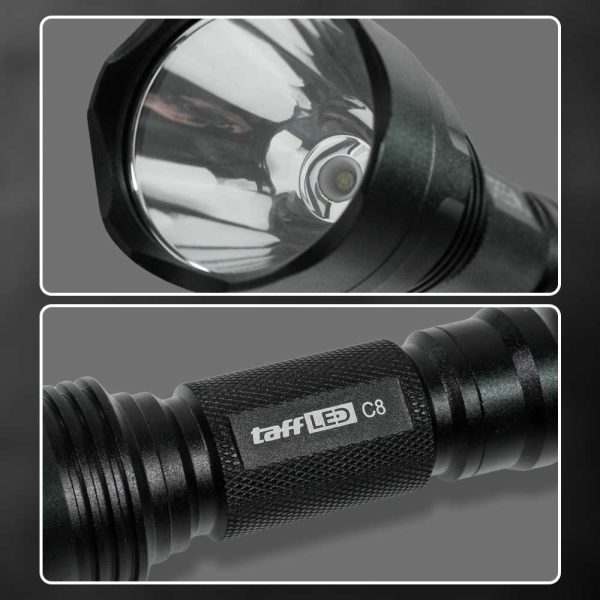 TaffLED Senter LED Flashlight Waterproof Cree Q5 3800 Lumens - C8