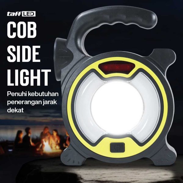 TaffLED Senter LED Lantera Camping COB Solar Panel Work Lights - ZJ-319-A