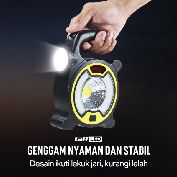 TaffLED Senter LED Lantera Camping COB Solar Panel Work Lights - ZJ-319-A