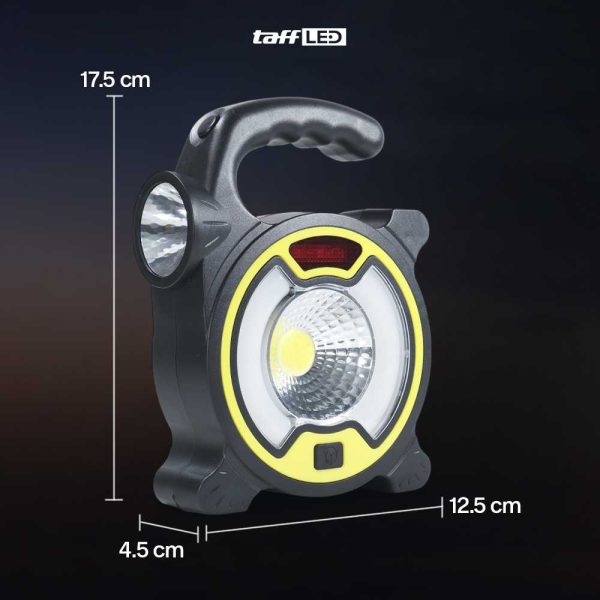 TaffLED Senter LED Lantera Camping COB Solar Panel Work Lights - ZJ-319-A