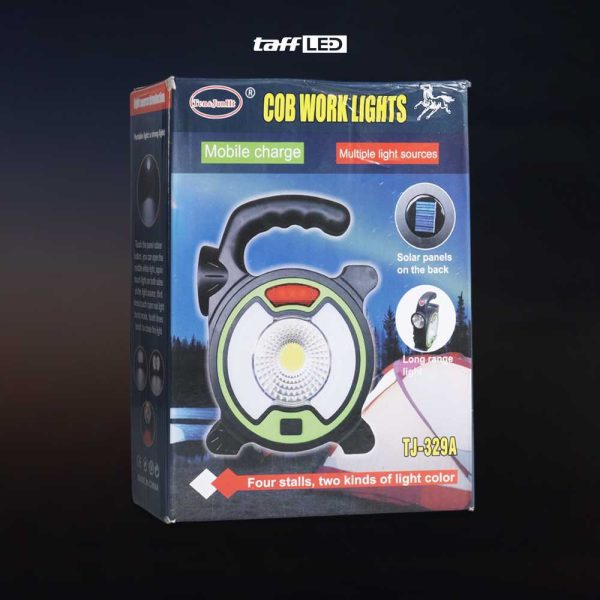 TaffLED Senter LED Lantera Camping COB Solar Panel Work Lights - ZJ-319-A