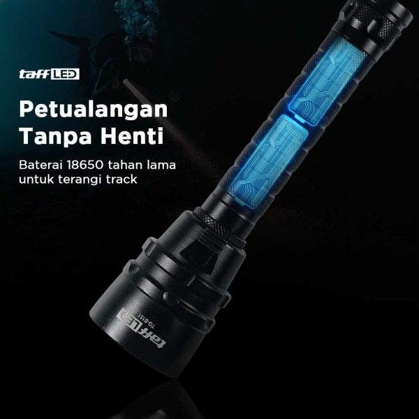 TaffLED Senter LED Scuba Dive Waterproof 200M T6 - TG-S151