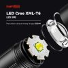 TaffLED Senter LED Telescopic Zoom Cree XM-L T6 + 2 x XPE 15000 Lumens - KS-737