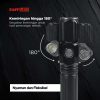 TaffLED Senter LED Telescopic Zoom Cree XM-L T6 + 2 x XPE 15000 Lumens - KS-737