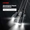 TaffLED Senter LED Telescopic Zoom Cree XM-L T6 + 2 x XPE 15000 Lumens - KS-737