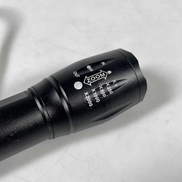 TaffLED Senter LED Tactical USB Rechargable Flashlight Zoomable XML-T6 10000 Lumens - E18u