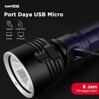 TaffLED Senter LED USB Rechargeable P70 50W - XLMP70