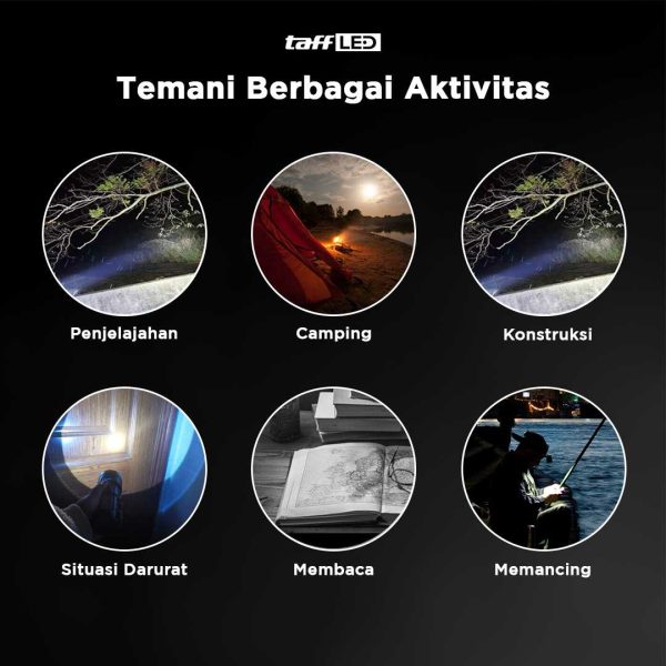 TaffLED Senter LED USB Rechargeable P70 50W - XLMP70