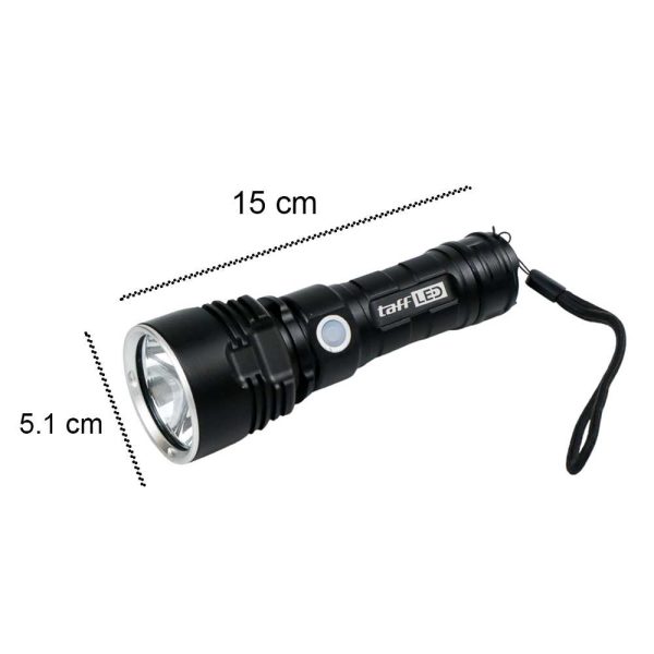 TaffLED Senter LED USB Rechargeable L2 XHP50 25W 1000 Lumens - XLML2