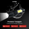 TaffLED Senter LED 3800 Lumens Waaterproof Zoomable Pocketman P1 COB