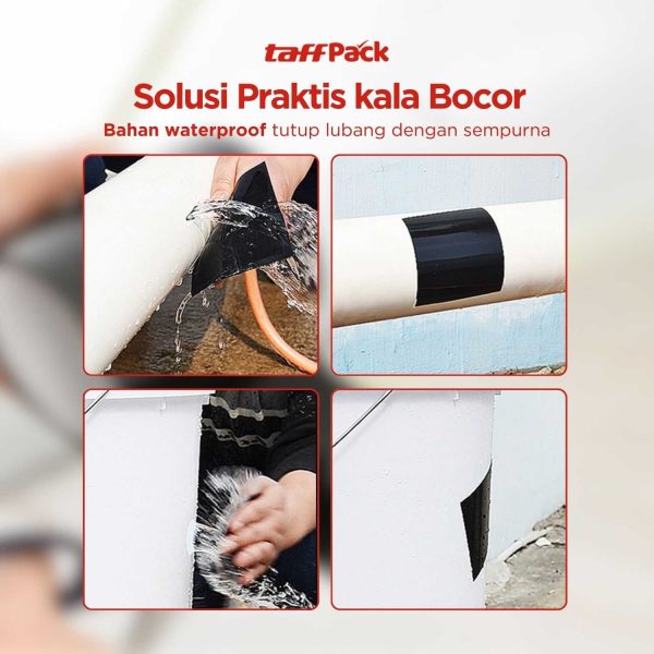 TaffPACK Lakban Khusus Anti Bocor Anti Leak 10 x 152 cm - 51DB - Black