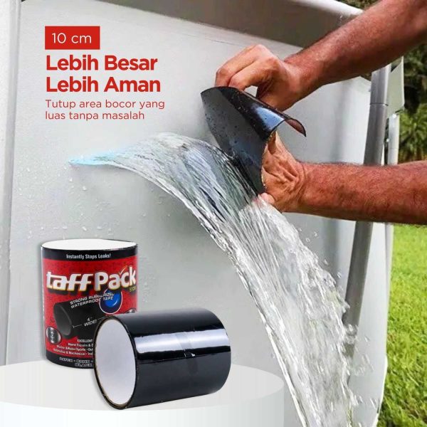 TaffPACK Lakban Khusus Anti Bocor Anti Leak 10 x 152 cm - 51DB - Black