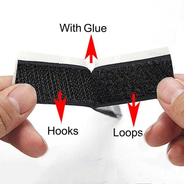 TaffPACK Lakban Velcro Hook and Loop Magic Nylon Sticker 1M - ZNK006