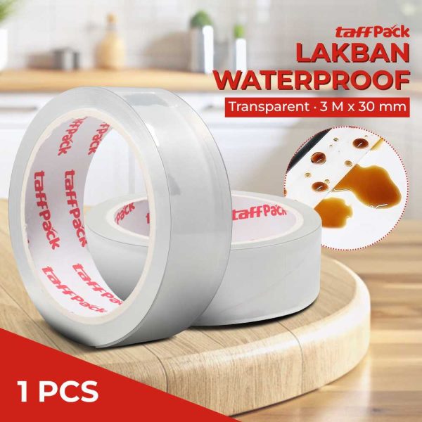 TaffPACK Lakban Waterproof Dapur Kitchen Sink Seal Tape 0.8x30mm 3 Meter YK-468