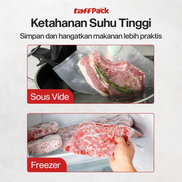TaffPACK Kantong Plastik Vacuum Sealer Storage Bag 1 Roll - HK-07